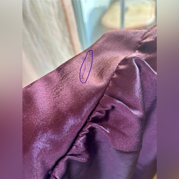 Free People Chasing Love Ruffle Satin Pajamas - Picture 9 of 11